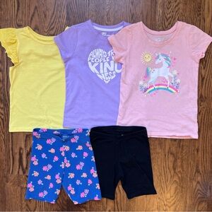 5T Summer Bundle - 3 tshirts 2 bike shorts